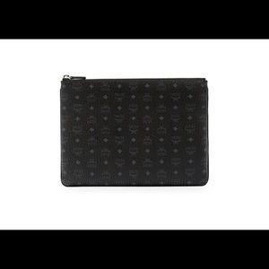 MCM Visetos Original Leather Pouch